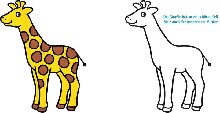 Actual product image The new, thick kindergarten colouring book: With colourful templates and fun troubleshooting