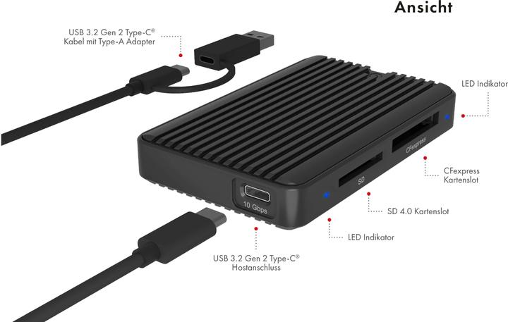 Actual product image Icy Box IB-CR504-C31 (USB-C)