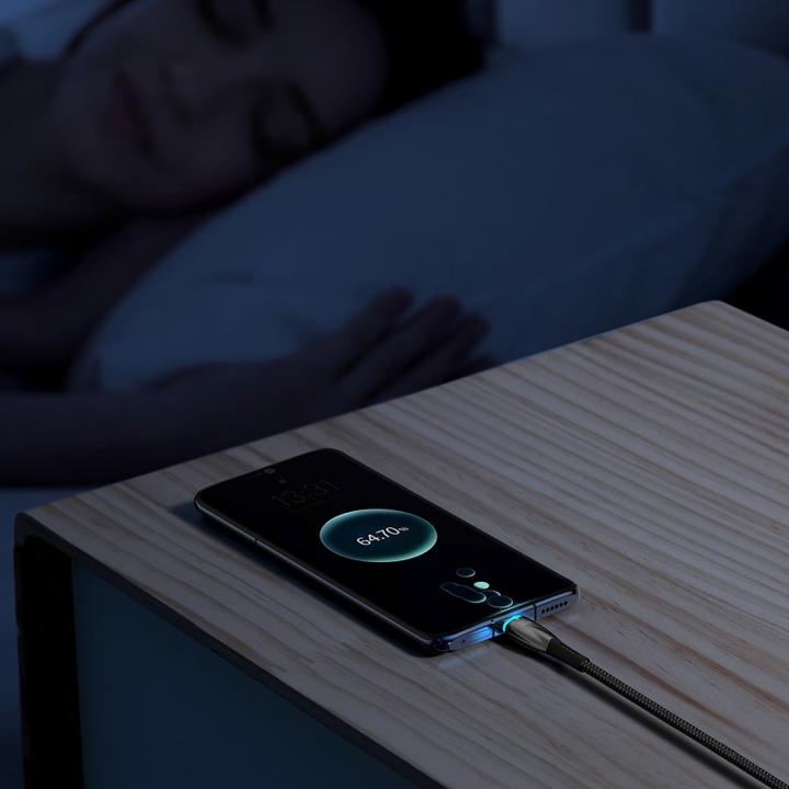 Image du produit Baseus Câble USB pour USB-C Glimmer Series, 100W, 1m (Noir) (1 m, USB 2.0, 100 W)