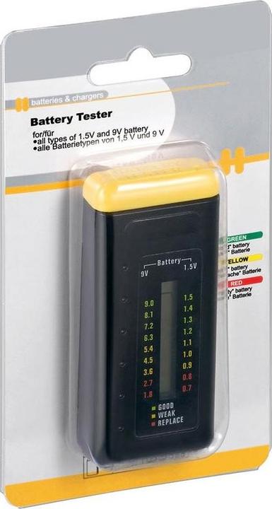 Actual product image Goobay LCD Batterietester