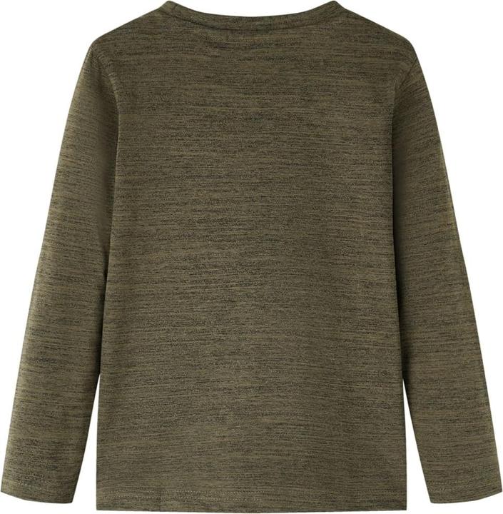 Immagine prodotto VidaXL Camicia da bambino a maniche lunghe color kaki scuro melange 92,Materiale: 80 (92)