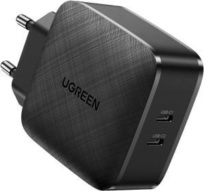 Produktbild Ugreen Wandladegerät CD216 2xUSB-C 66W PD (66 W)