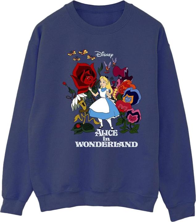 Disney Alice im Wunderland Blumen Sweatshirt (S)