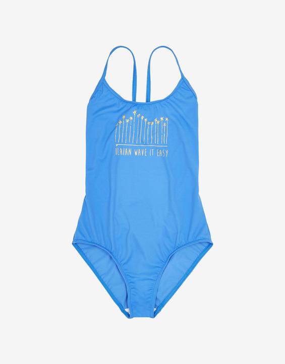 Olaian Badeanzug Surfen Mädchen Hiloe blau