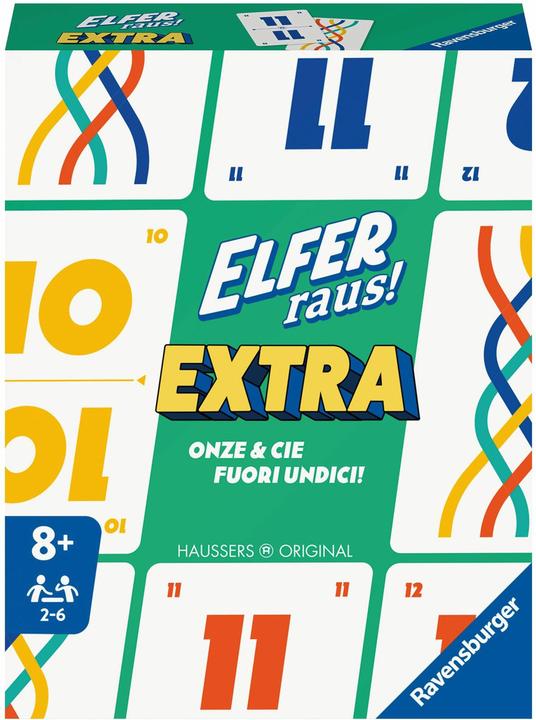 Energie-Label Ravensburger Elfer raus. Extra (Italienisch, Französisch, Deutsch)