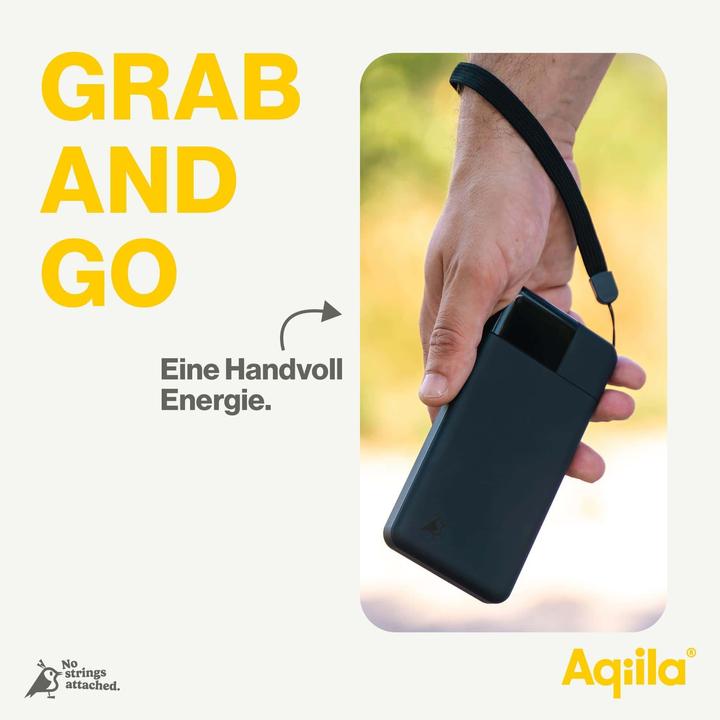 Actual product image Aqiila Powerbird B10B - Powerbank 10000 mAh, 20W - Black (10000 mAh, 20 W, 37 Wh)