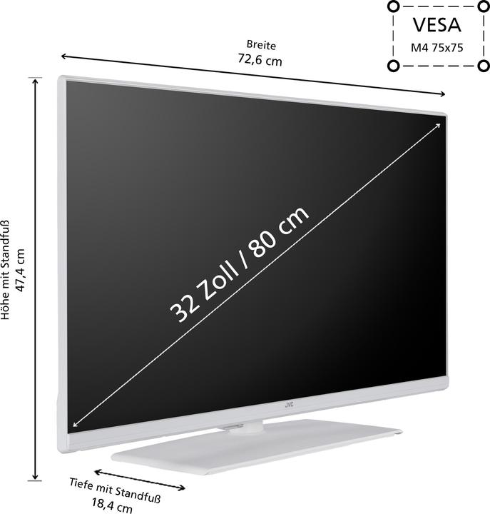 Actual product image JVC LT-32VF5355W (32", LCD, Full HD, 2024)