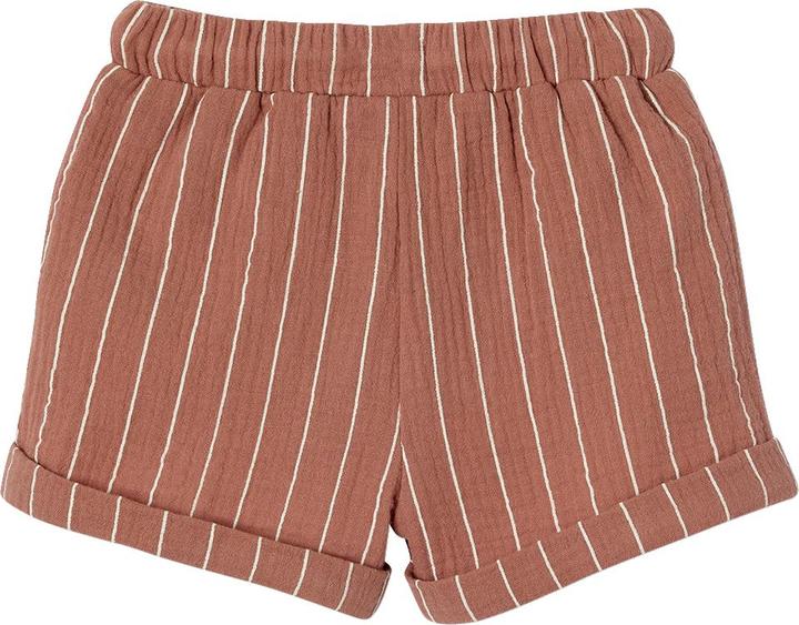 Vertbaudet Weiche Baby Musselin-Shorts mit Streifen (62)