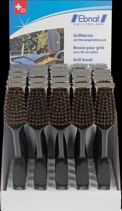Ebnat Présentoir brosse pour gril avec bord gratté 25 pièces (27.50 cm)