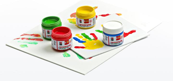 Image du produit Marabu Peinture au doigt (Jaune, Vert, Bleu, Rouge, 100 ml)