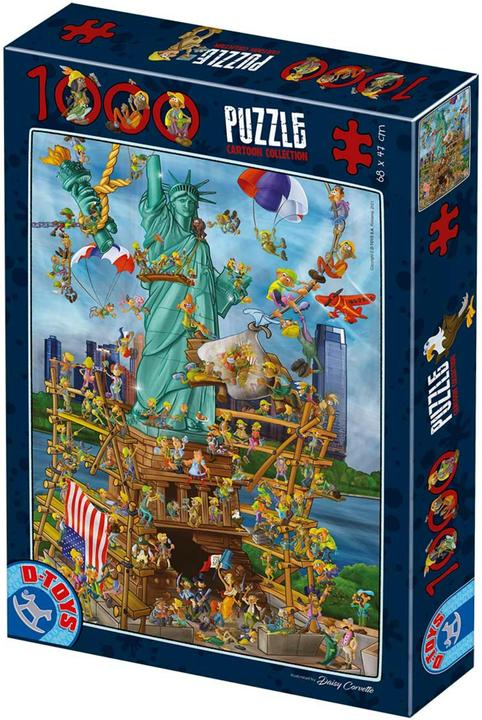 Produktbild D-Toys Cartoon Puzzle 1.000 Stück - Freiheitsstatue (1000 Teile)