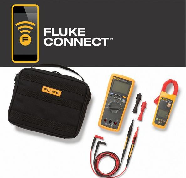 Draadloze multimeter FLK-3000 FC - Draadloze AC-klemmodule FLK-A3000 FC - Meetsnoeren TL175 - Krokodillenklemmen AC175 - Gewatteerde draagtas - Batterijen - Gebruiksaanwijzing.