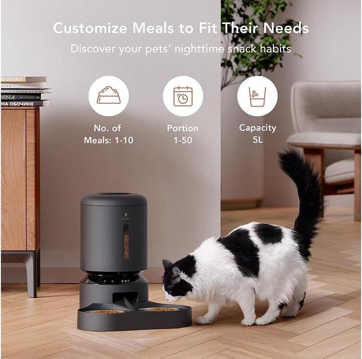 Immagine prodotto Petlibro Vassoio per alimenti doppio con fotocamera (5 l)