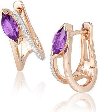 Produktbild Breuning OHRSCHMUCK - E.AMETHYST/Brill. 0,15 Ct. H/si (585, - Gold)
