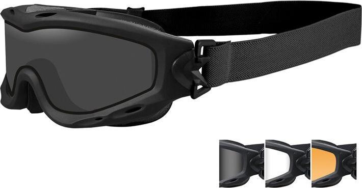 Actual product image Wiley X Spear Dual Double Lens Safety Glasses Grey/Clear/Rust Black