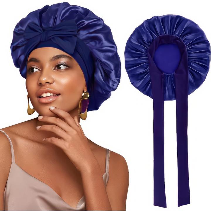 X-Tac Bonnet de nuit en satin pour cheveux