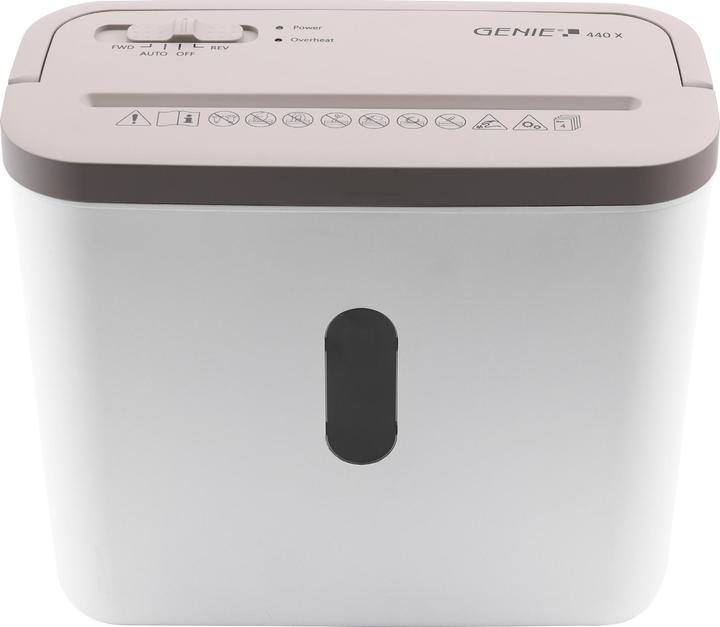 Immagine prodotto Olympia Distruggidocumenti 440X con taglio a particelle P-4, 4 x 38 mm, fino a 4 fogli, bianco/marrone (Taglio delle particelle)