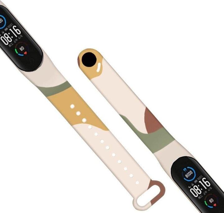 Productafbeelding Hurtel Polsbandje Moro voor Xiaomi Mi Band 6 / Mi Band 5 Siliconenbandje Camo Horloge Armband (7) (Plastic)