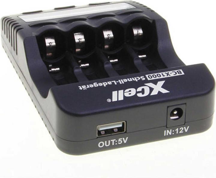 Produktbild XCell Schnell-Ladegerät BC-X1000 Digital LCD (2 Stk., AA, AAA, Ladegerät ohne Akku)