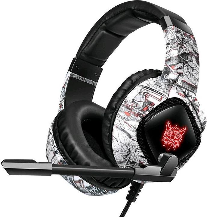 Actual product image Onikuma Gaming headphones K19 Camou White (Cable)