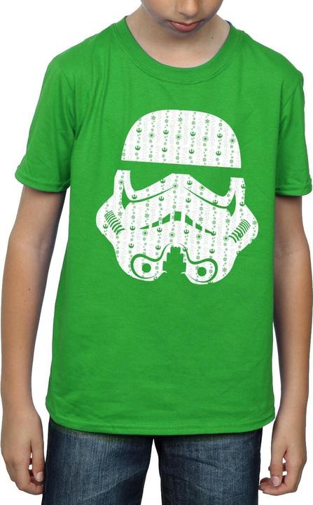 Immagine prodotto Star Wars Christmas Stormtrooper Helmet Maglietta Ragazzi (152, 158)