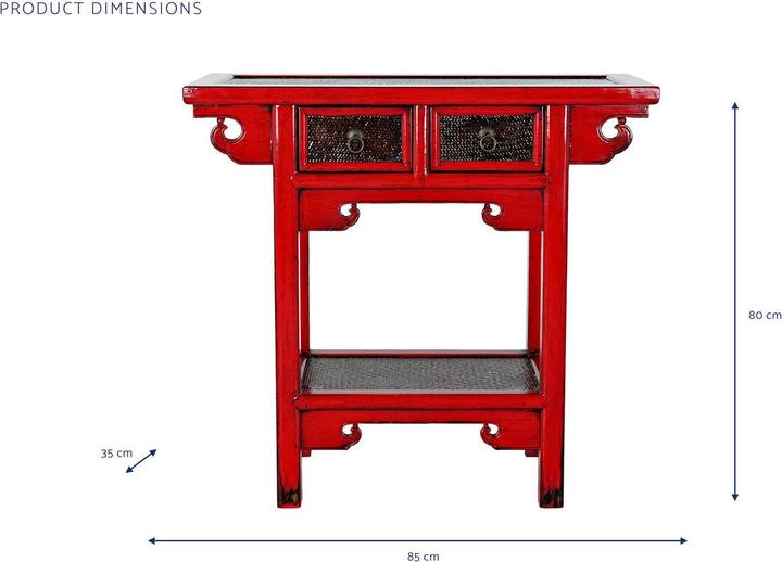 Actual product image DKD Home Decor Console Metal Dark brown 85 x 35 x 80 cm (85 x 35 x 80 cm)