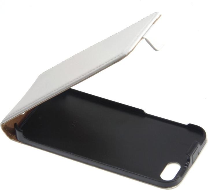 Actual product image OEM Slim leather Flip Case iPhone 5c - White (Apple iPhone 5c)