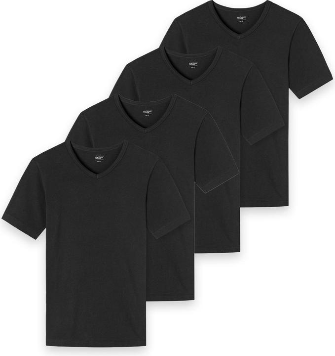 Actual product image Uncover by Schiesser Pack of 4 Basic Undershirt / Shirt Short Sleeve (L)