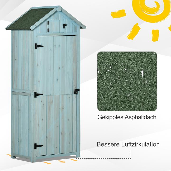 Produktbild Outsunny Gerätehaus mit Regalböden