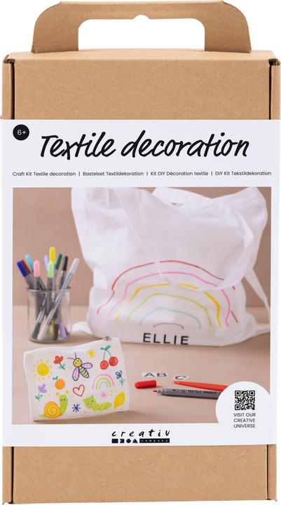 Actual product image Creativ Company Craft Set Textile Decoration Bag, Purse