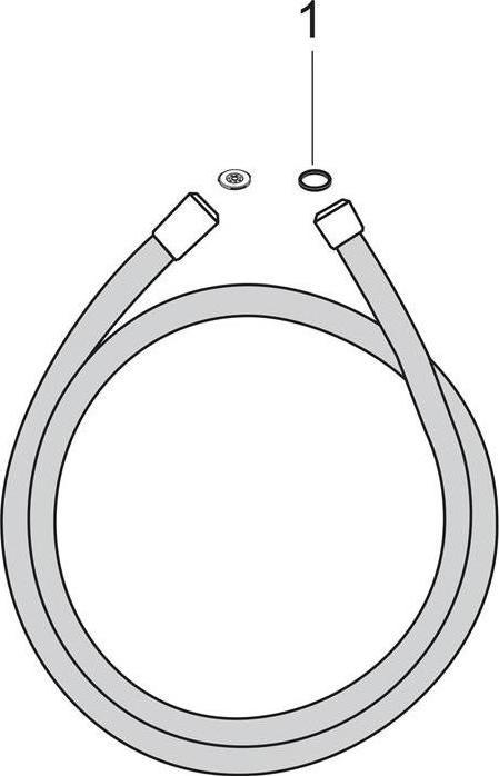 Productafbeelding hansgrohe HG doucheslang ISIFLEX B 800mm chroom (80 cm)