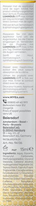 Image du produit NIVEA Cellulaire Lumineux 630 (Crème, 15 ml)