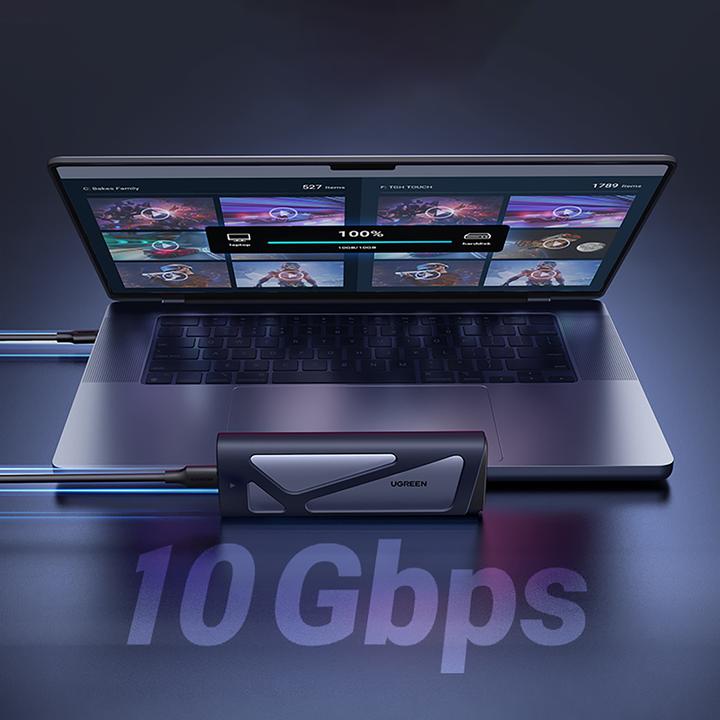 Produktbild Ugreen Enclosure SSD M.2 NVMe/SATA CM767 2TB USB-C 3.1 G (M.2 2230, M.2 2240, M.2 2260, M.2 2280)