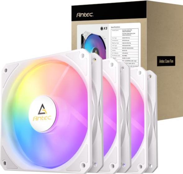 Produktbild Antec P12 ARGB PWM Wit set van 3 (120 mm)