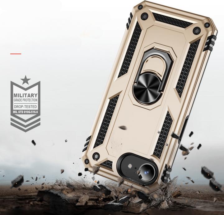 Actual product image Cover-Discount iPhone 16e - Robustes Back Cover mit Kickstand (Apple iPhone 16e)