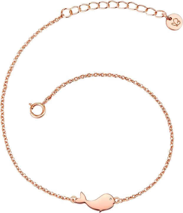 Glanzstücke München Damen Wal Sterling Silber roségold 17,0 cm Basislänge + 3,0 cm Verlängerung - 10180 (17 cm, Sterling Silber)