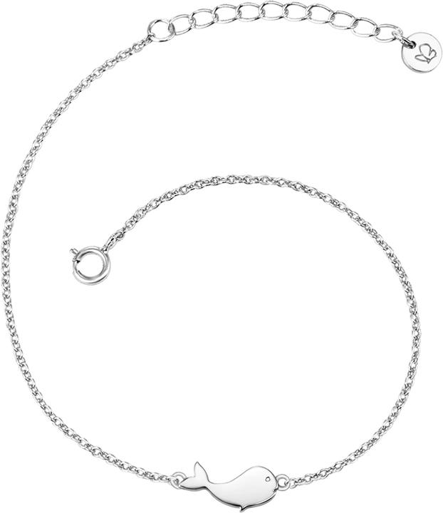 Glanzstücke München Damen Wal Sterling Silber silber 17,0 cm Basislänge + 3,0 cm Verlängerung - 10178 (17 cm, Sterling Silber)