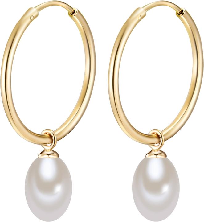 Image du produit Valero Pearls Femme argent sterling perle d'eau douce de culture or jaune - 10874 (Argent Sterling)