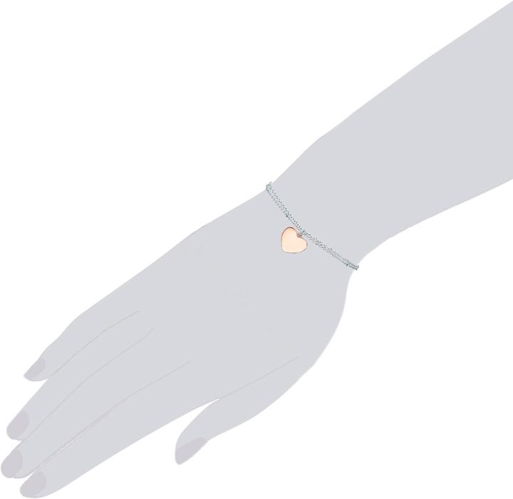 Immagine prodotto Rafaela Donata Cuore da donna in argento/oro rosa 17,0 cm di lunghezza base + 3,0 cm di estensione - 10916 (17 cm, Argento)