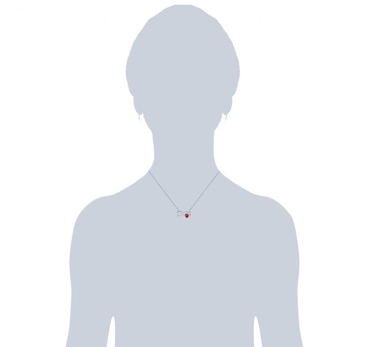 Actual product image Rafaela Donata Ladies Infinity/Heart Sterling Silver Zirconia silver 42.0 cm base chain + 7.0 cm extension - 11384 (Sterling Silver, 42 - 49 cm)