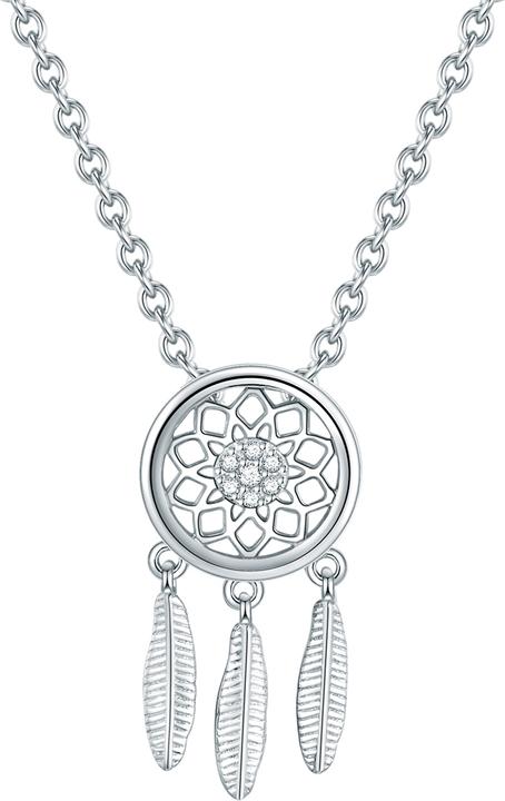 Immagine prodotto Rafaela Donata Catena da donna Dreamcatcher in argento Sterling Zirconia 42,0 cm + 7,0 cm di estensione - 11358 (Argento, 42 - 49 cm)