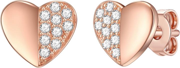 Rafaela Donata Damen Herz Sterling Silber Zirkonia roségold - 11374 (Sterling Silber)