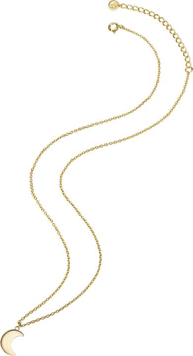 Immagine prodotto Glanzstücke München Donna Moon Argento giallo Oro 40,0 cm Catena base + 5,0 cm Estensione - 11520 (Argento, 40 - 45 cm)