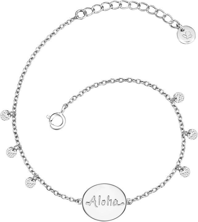 Glanzstücke München Damen Aloha Sterling Silber silber 17,0 cm Basislänge + 3,0 cm Verlängerung - 11646 (17 cm, Sterling Silber)