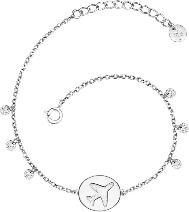 Image du produit Glanzstücke München Femme avion argent sterling argent 17,0 cm de longueur de base + 3,0 cm d'extension - 11648 (17 cm, Argent Sterling)