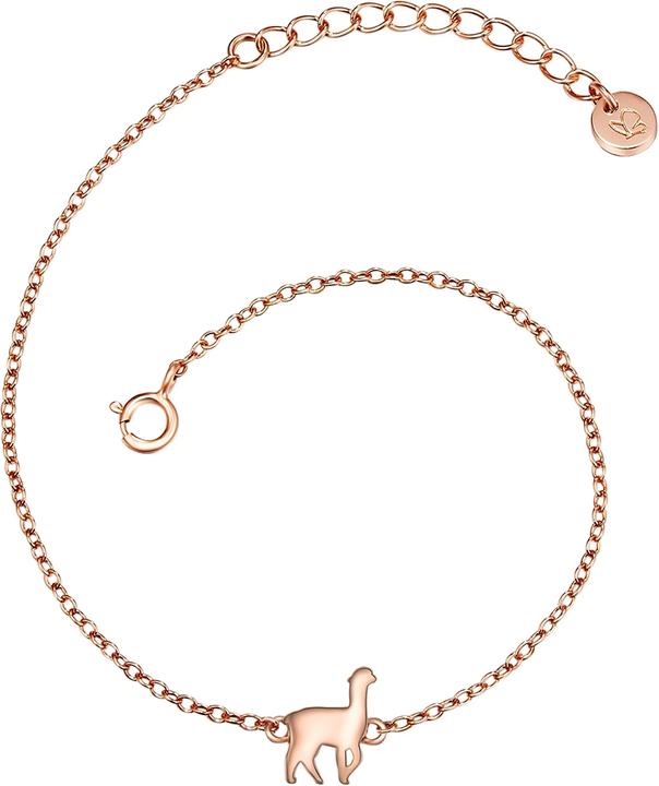 Glanzstücke München Damen Alpaka Sterling Silber roségold 17,0 cm Basislänge + 3,0 cm Verlängerung - 11844 (17 cm, Sterling Silber)