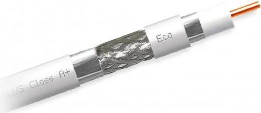 Actual product image Televes SK125/250plus coax cable A+3 way shielded 125dB 250m coil 413502 (125 dB, Antenna cable)
