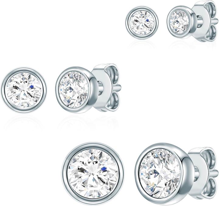 Rafaela Donata Damen Sterling Silber verziert mit Kristallen von Swarovski® silber - 12518 (Sterling Silber)
