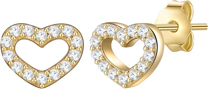 Glanzstücke München Damen Herz Sterling Silber Topas gelbgold - 15256 (Sterling Silber)