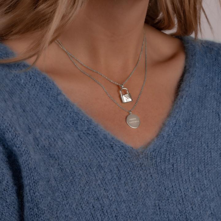 Immagine prodotto Glanzstücke München Catena da donna in argento 40,0 cm di base + 5,0 cm di estensione - 11786 (Argento, 40 - 45 cm)